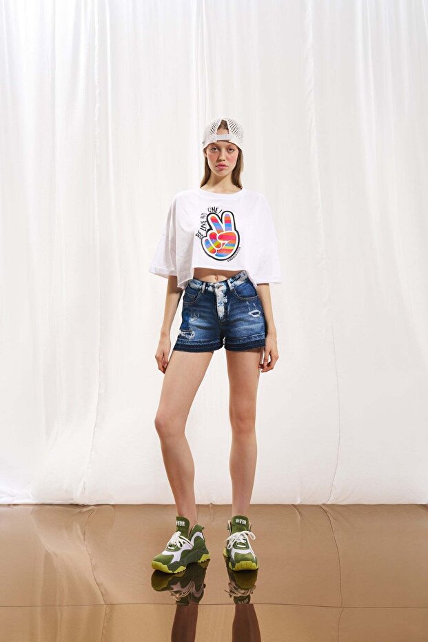 Mavi Mini Denim Sort 17388 - 1