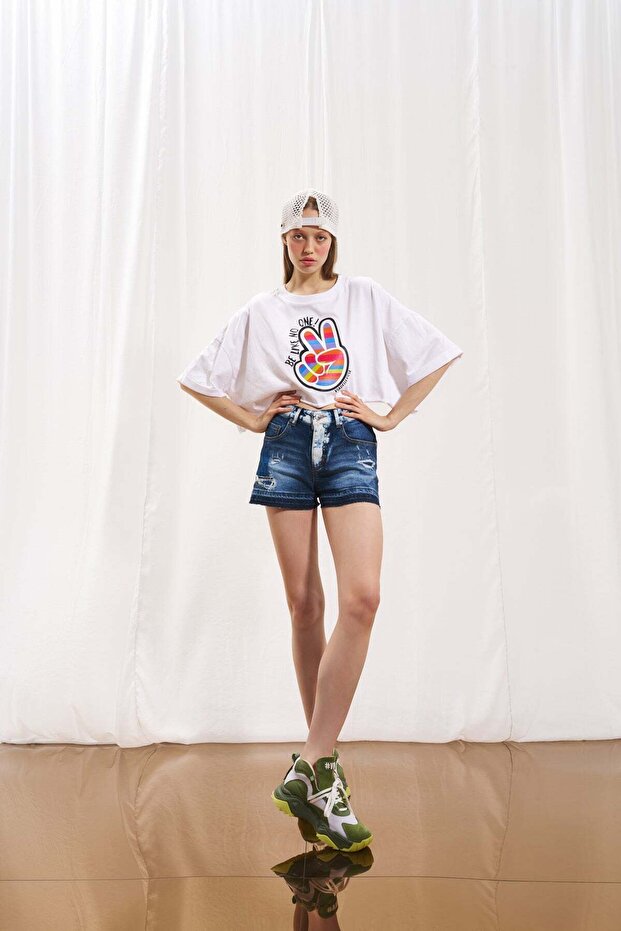 Mavi Mini Denim Sort 17388 - 3