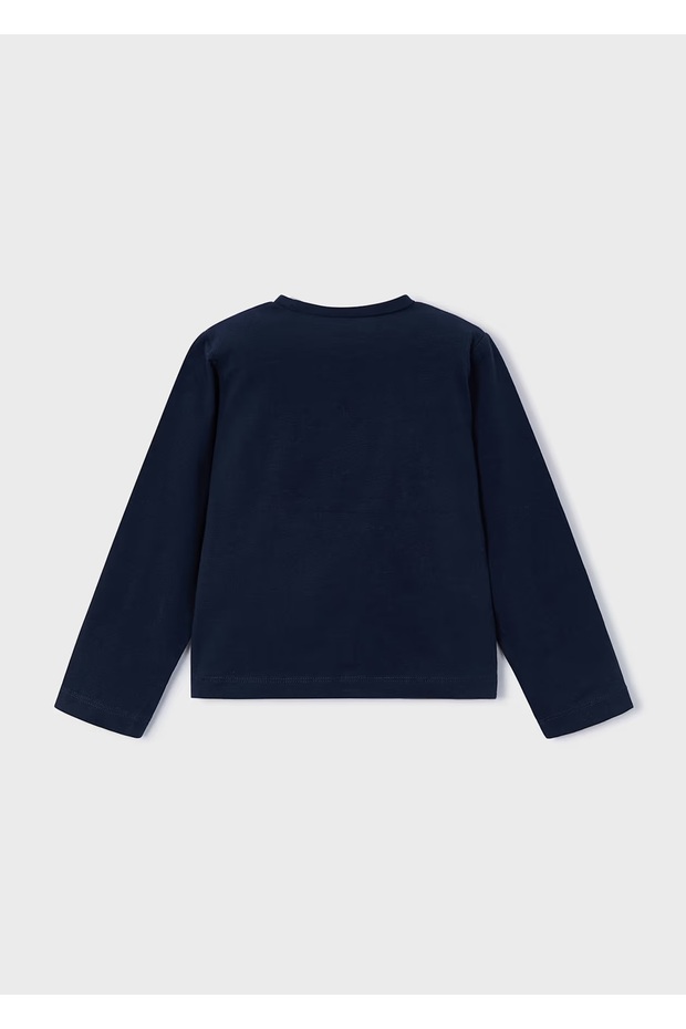 Mânecă lungă pentru fete basic tricou - 3