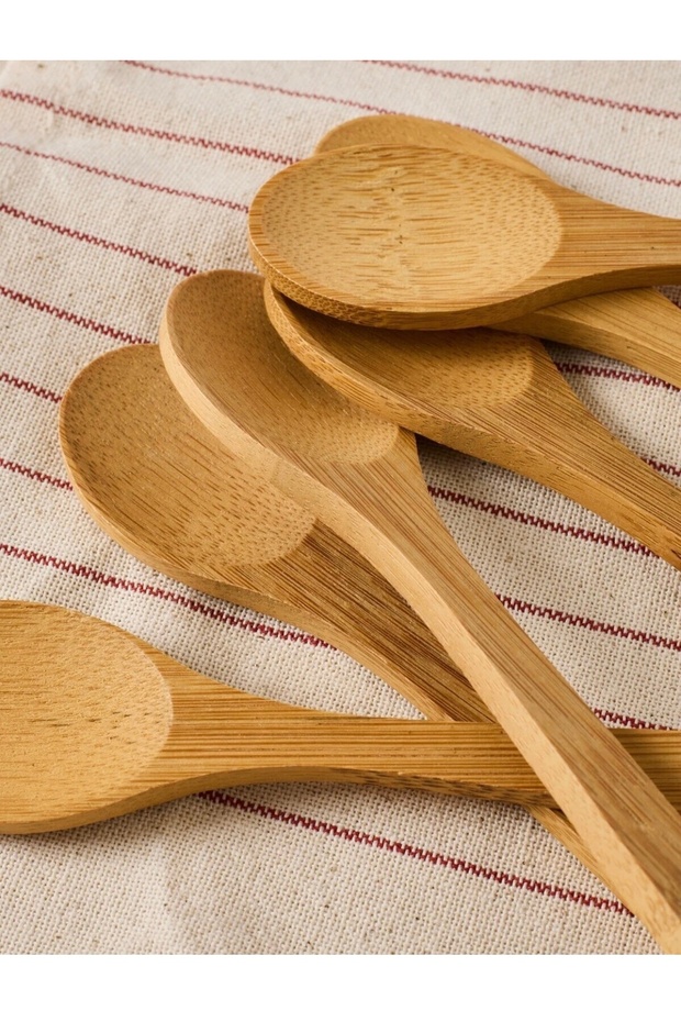 6 parça bambu çok amaçlı kaşık - 4