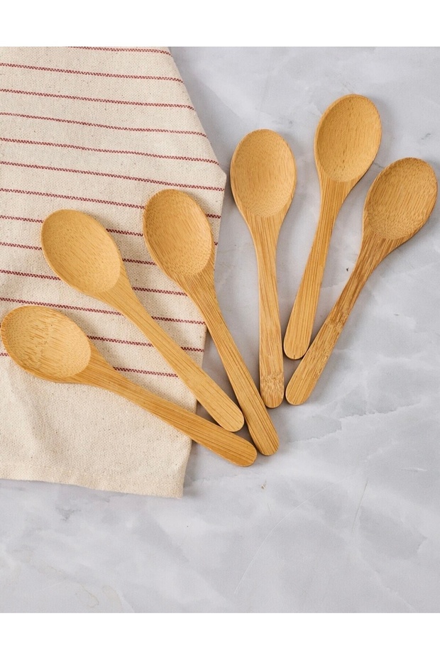 6 parça bambu çok amaçlı kaşık - 2