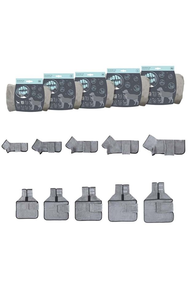 رداء استحمام للكلاب مقاس Xsmall - 3