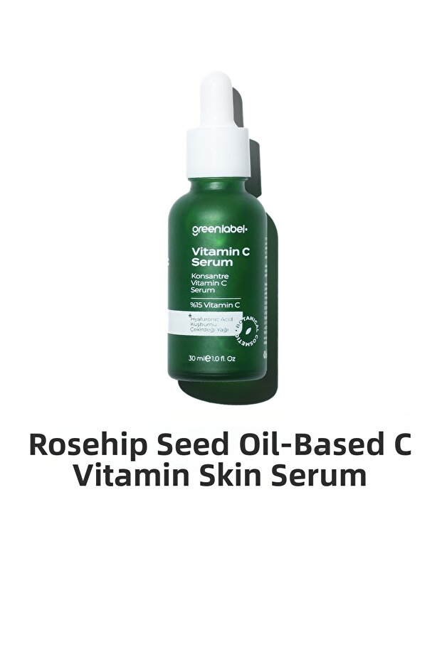 Rosehip Seed Oil Extract Vitamin C Skin Serum with Revitalizing and Brightening Effect 30 ml