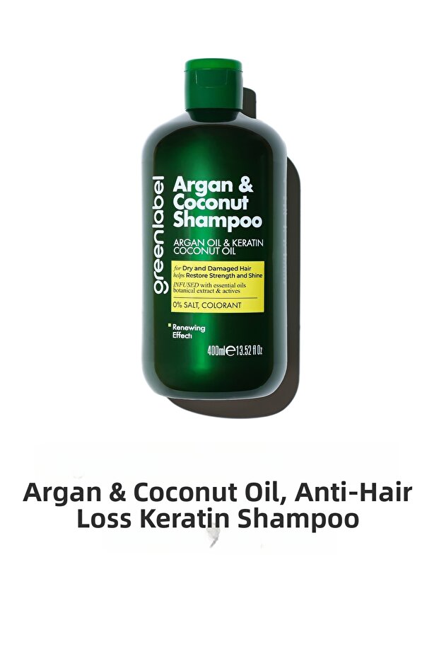 400ml Argan and Coconut Extract - Keratin Nourishing and Repairing Shampoo