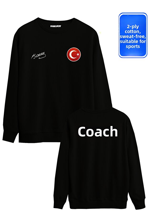 Wrestling Turkey Printed National Team Sweatshirt Original Flag 2 Thread