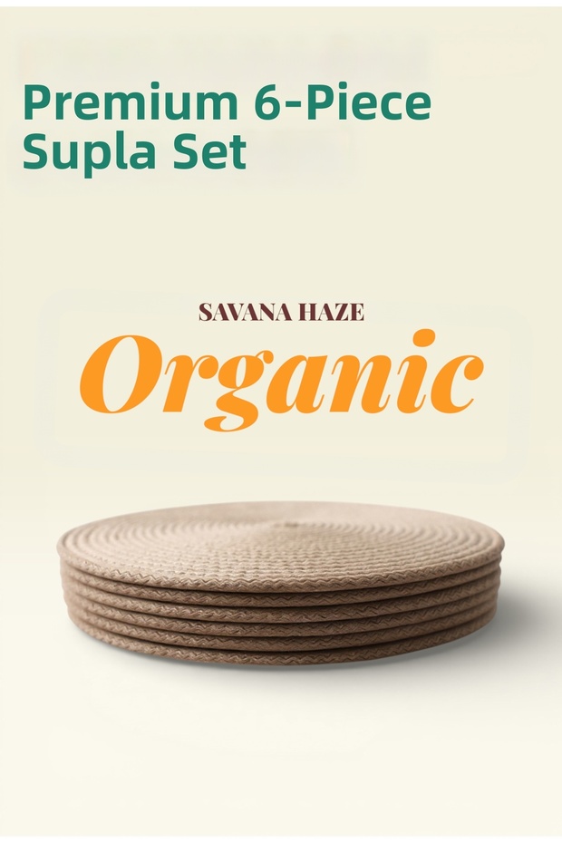 6-Piece Knitted Placemat Set – Dining Table Set