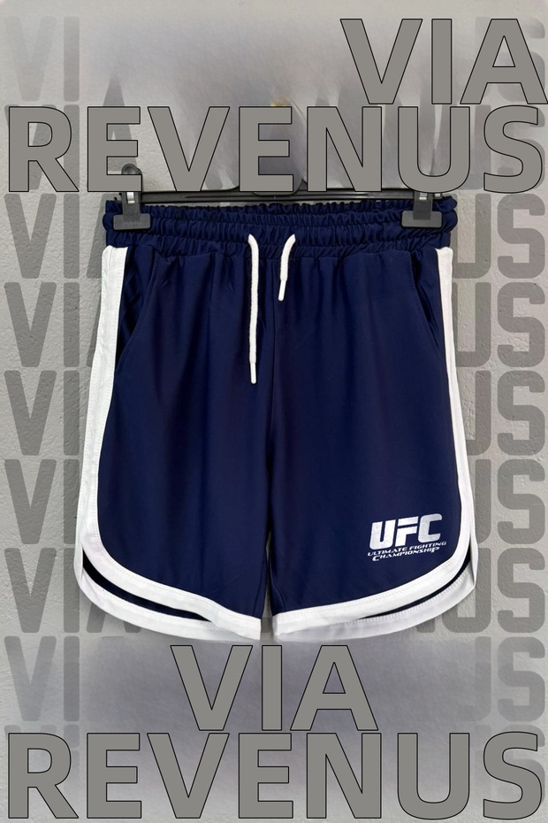 Ufc Ulti Printed Piped Detail Jarse Sports Training Shorts