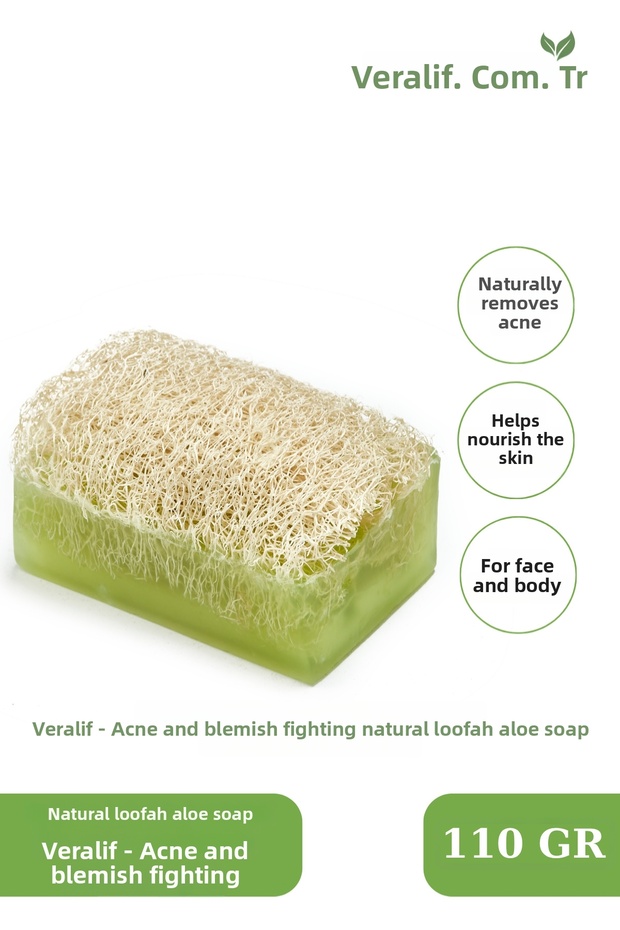 And Anti-Blemish Natural Pumpkin Fiber Aloe Soap