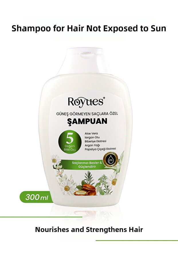 Rosemary Extract Plumping Women's Shampoo Herbal for Closed Hijab Hair 300 ml