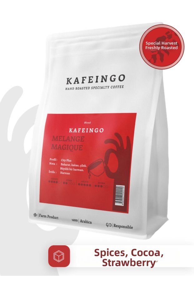 Melange Magique Blend Core Coffee 1000 Gr – Medium Roast, Intense Body, Balanced Aroma, Espresso & Filter Compatible, 100% Arabica