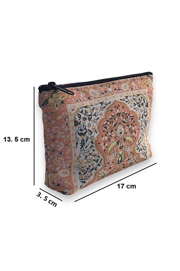 Patterned Multi-Purpose Small Makeup Bag - 3