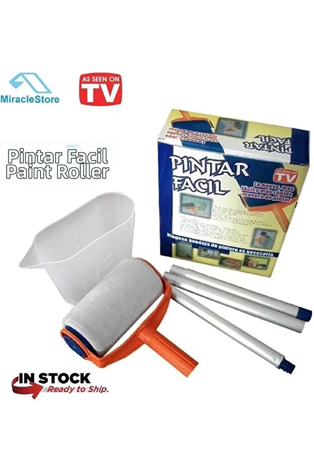 أسطوانة طلاء وفرشاة عملية خالية من التنقيط من Pintar Facil