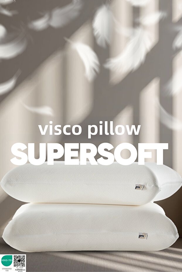 Thermal Visko Pillow Heat Balancing - Smart Luxury Visco Pillow - Heat Memory Plump Orthopedic Pillow