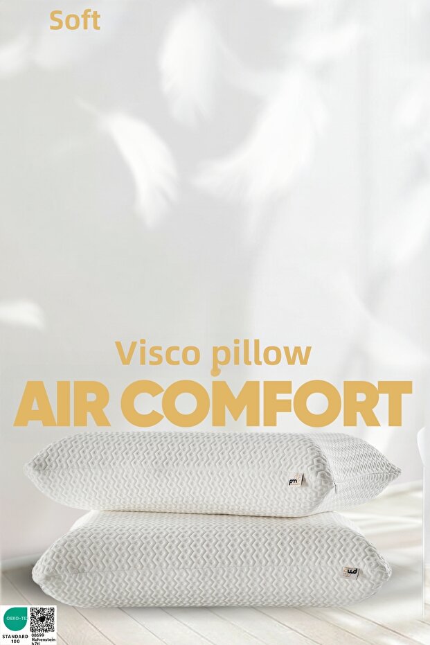 Air Comfort Visco Sleeping Pillow [Soft] Orthopedic Comfortable Sleeping Pillow with Anti-Uv Protection