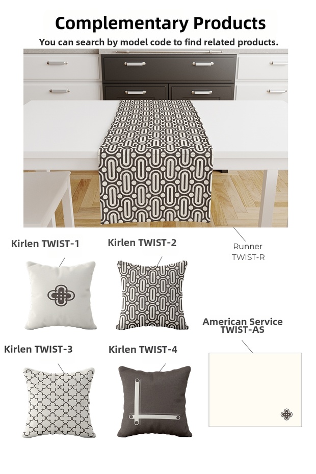 سجادة ممر عصرية بنمط هندسي ملتوي باللون البيج والبني - 3