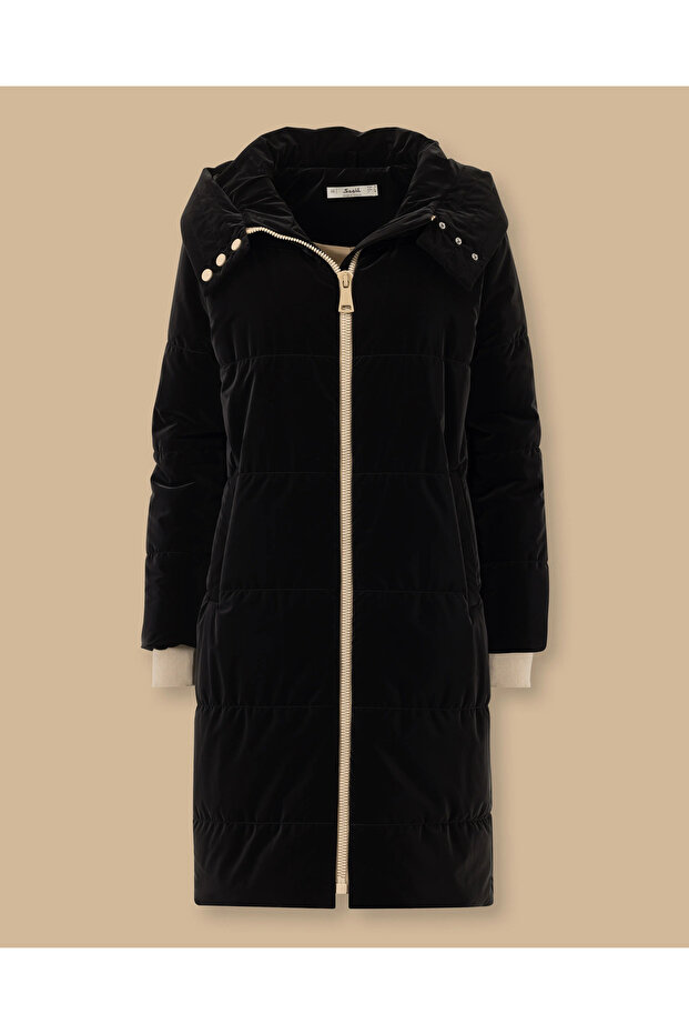 Kapüşonlu Şişme Anorak Kaban - 6