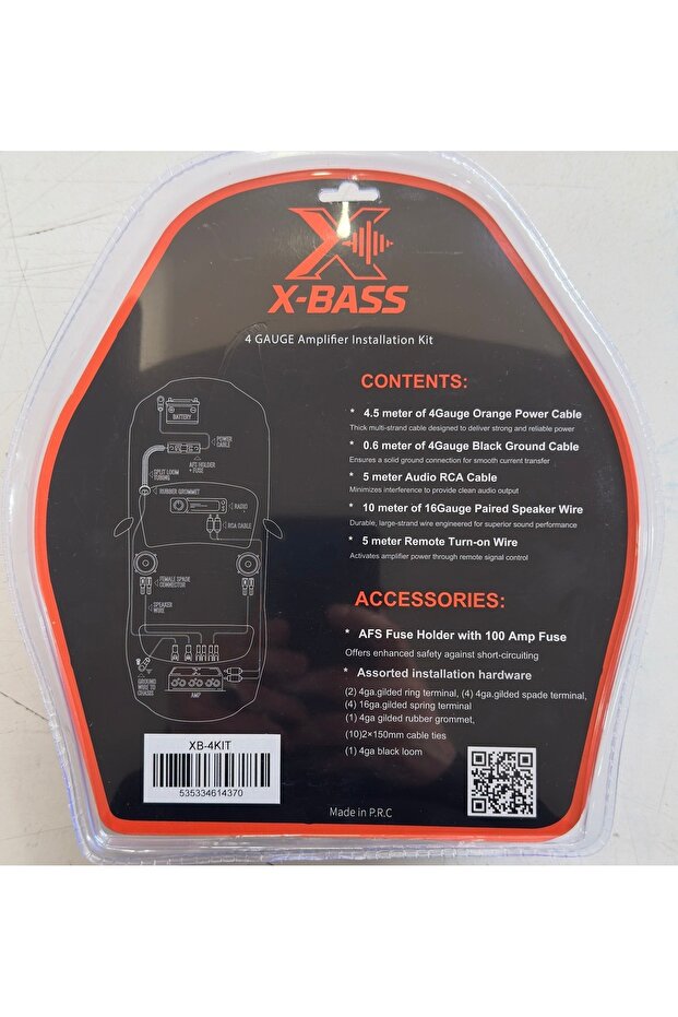 4GA 4kit 4ga set kablo seti turuncu - 9