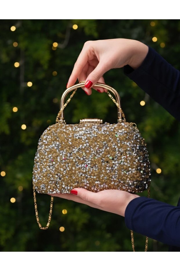 Women's Crystal-Embellished Evening Bag, Special Occasion Bag, Graduation Bag, Valentine's Day Bag