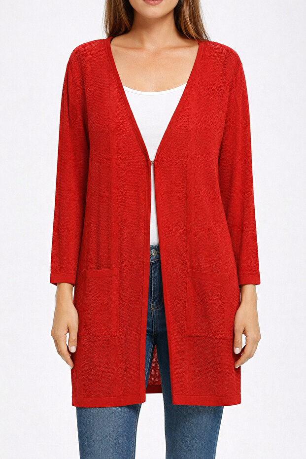 سترة مطرزة متوسطة الحجم - 1