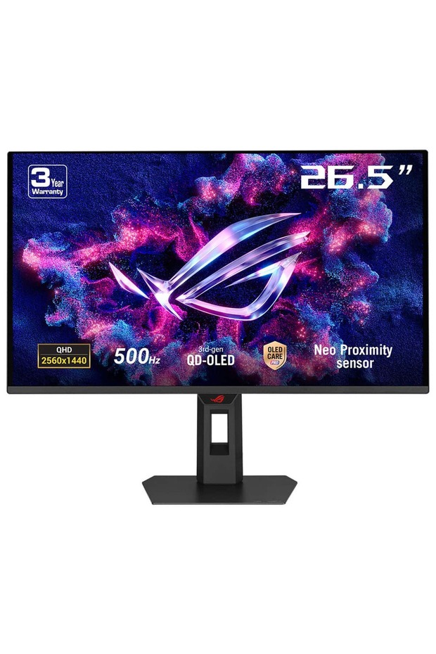 ROG Strix OLED XG27AQDPG 26.5 inç 500Hz 0.03ms 2K QHD Adaptive Sync QD-OLED Pivot Monitör