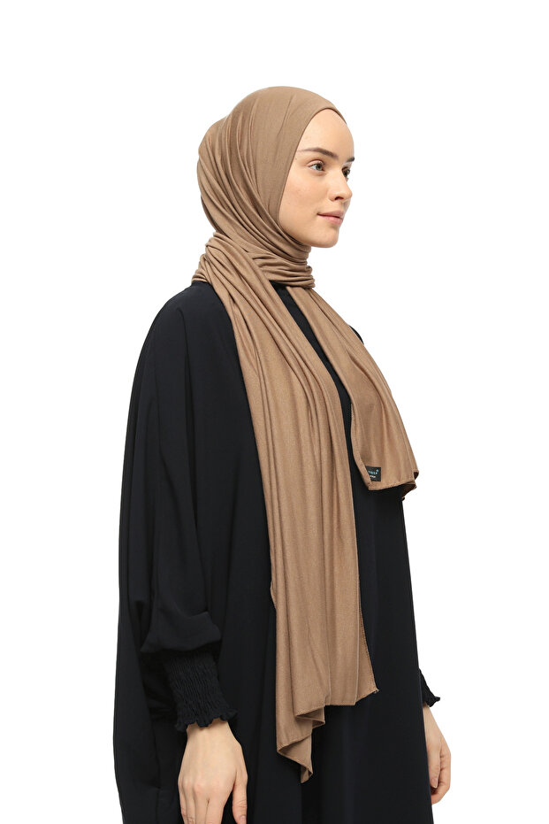 Hijab Combed Shawl Plain Cumin