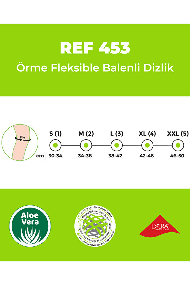 Ref 453 Örme Fleksible Balenli Dizlik - 3