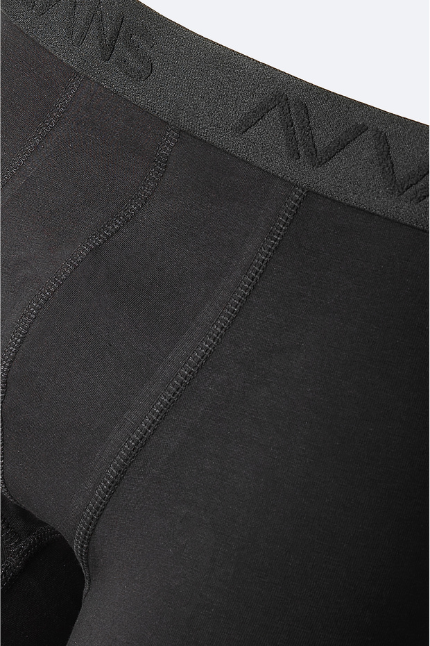 Erkek Siyah Basic Pamuklu Tekli Regular Fit Boxer B009510 - 3