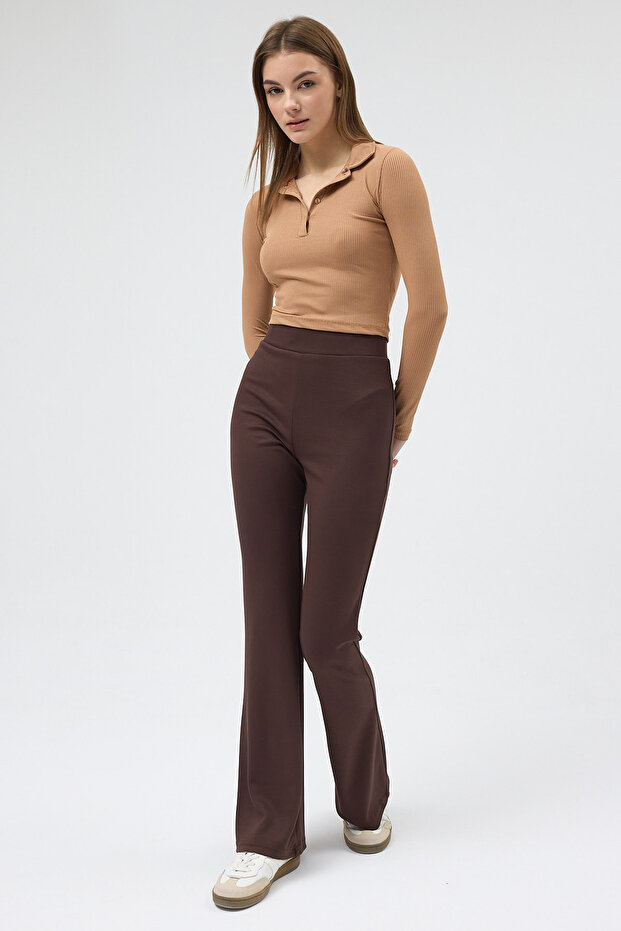 30005 واسع الأرجل بدلة رياضية بني - 6