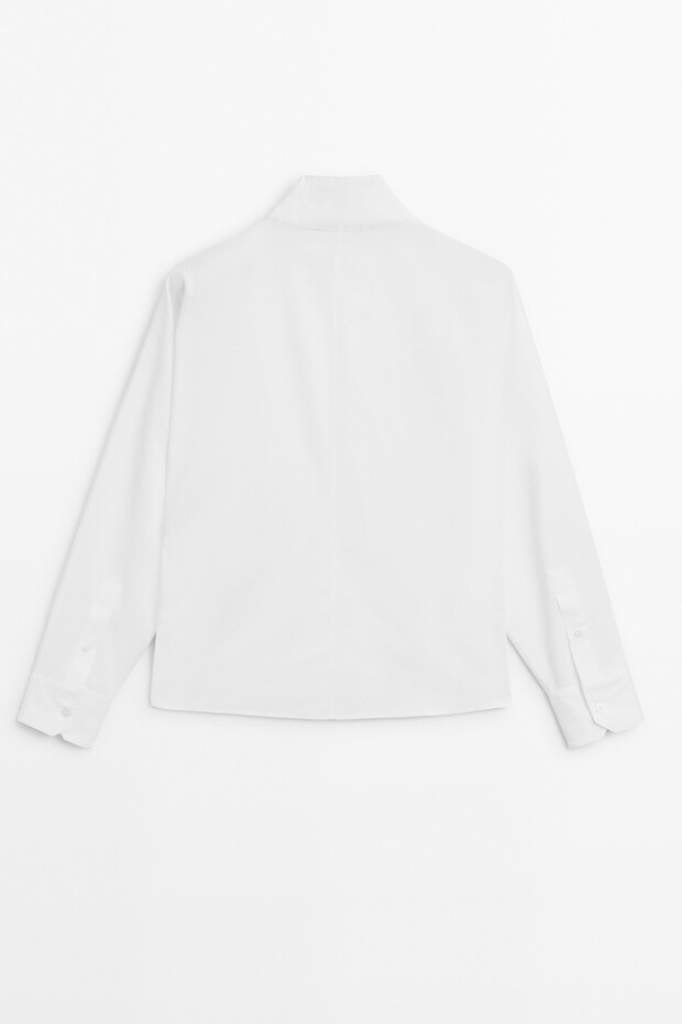 %100 pamuklu poplin gömlek - 8