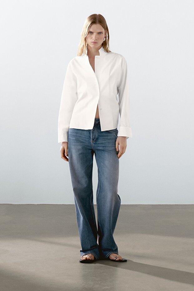 %100 pamuklu poplin gömlek - 2