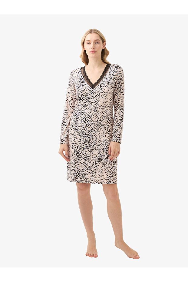 Kadın Gecelik 51916 - Baskılı - 5