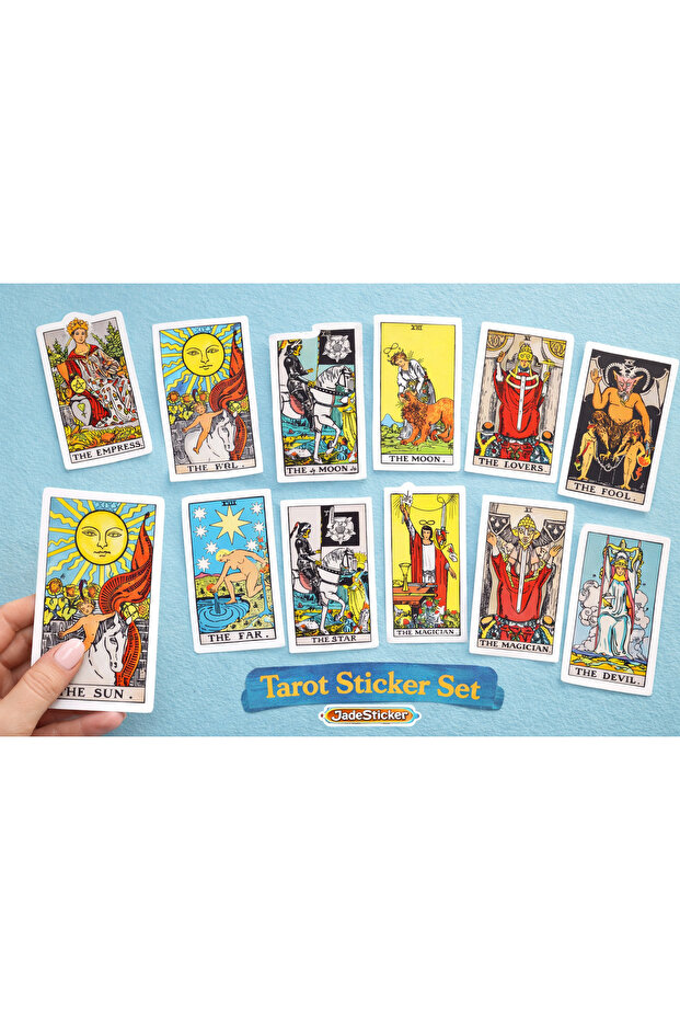 jadesticker Tarot Kartları Sticker Albümü (Ajanda,Notebook,Planlayıcı,Defter)
