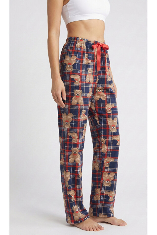 بيجامة منقوشة على شكل دمية دب - 2