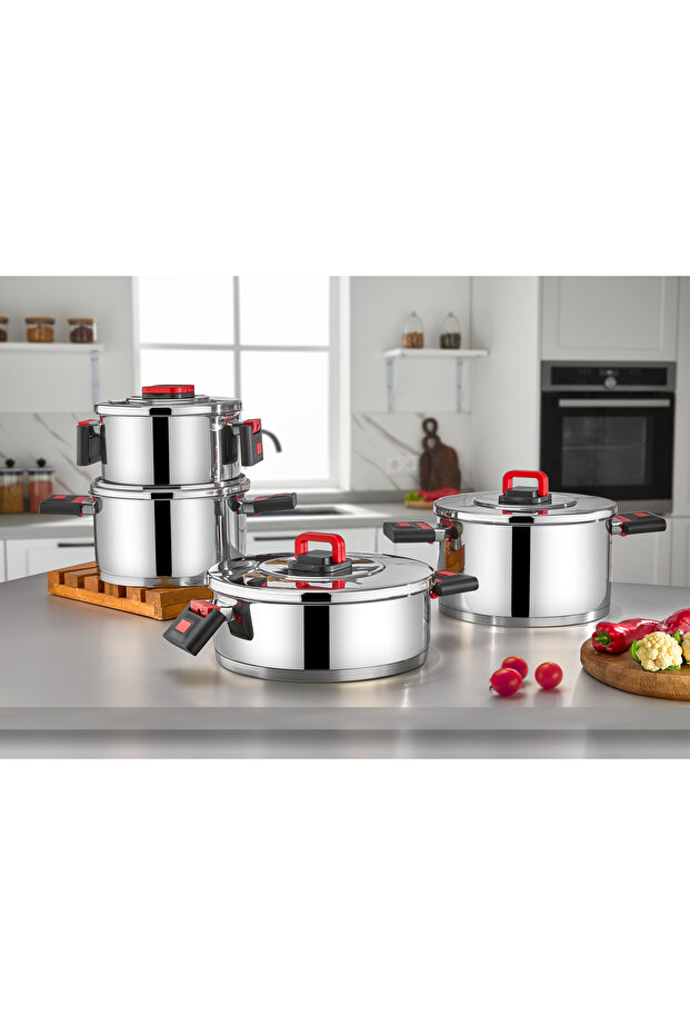 FlapFly 8 Parça Tencere Seti - 1