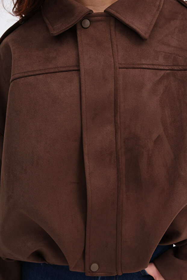 Süet Bomber Ceket C141 - 3