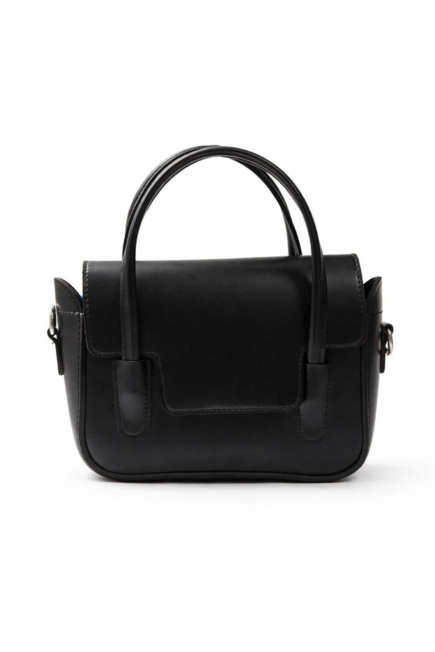 Tina Retro Hand and Crossbody Bag Black