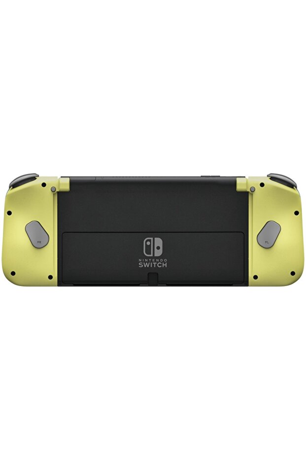Nintendo Switch Oled - Compact Light Gray Yellow Split Pad Game Handle - 2