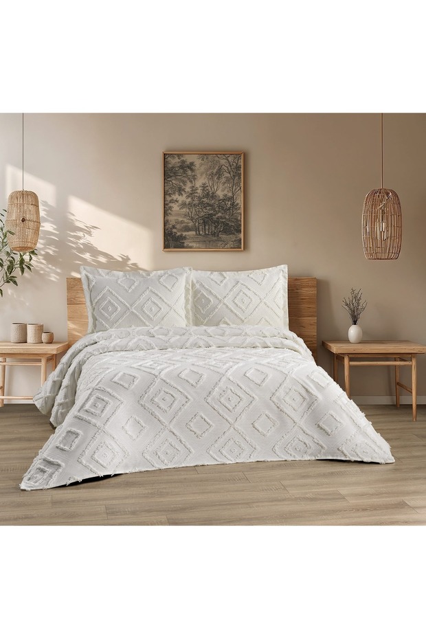 Nordic Jasmin 3 Piece Double Bedspread