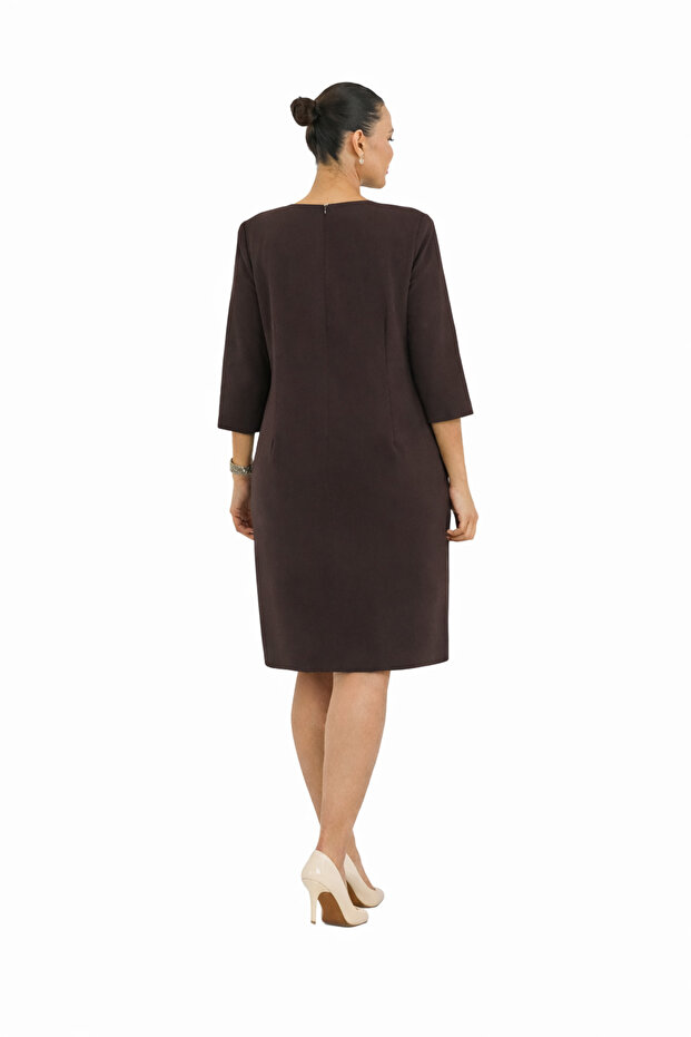 Aksesuar Detaylı Elbise - 2