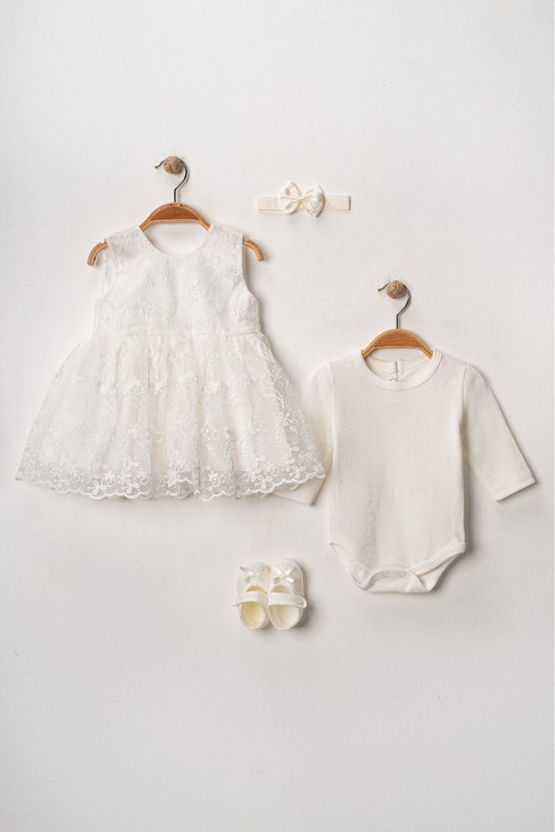 Newborn Baby Mevlüt Dress Mevlit Dress Lace Evening Dress Baby Gift 0-6 Months