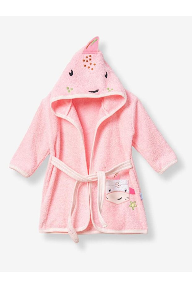 Balinalı Bornoz Pembe - Pembe - 1