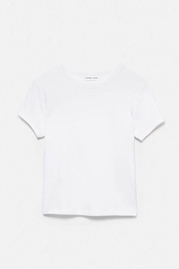 Basic vücuda oturan t-shirt - 6