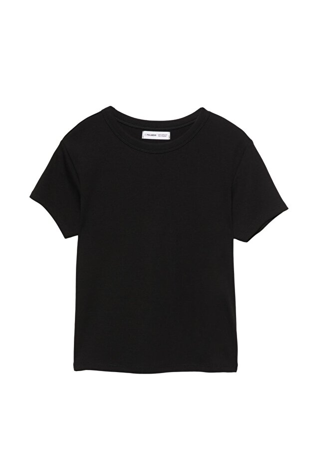 Basic vücuda oturan t-shirt - 3
