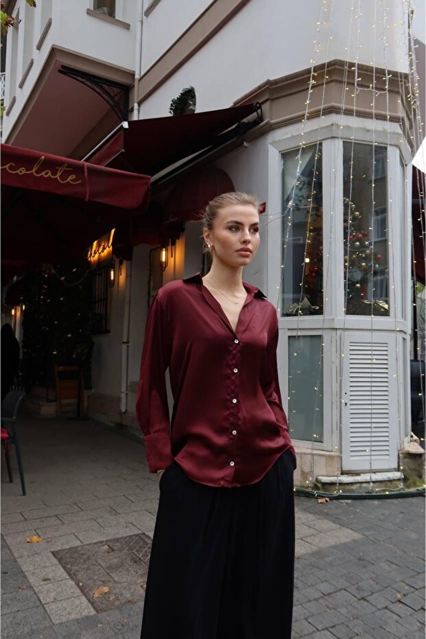 Basic Saten Gömlek - 3