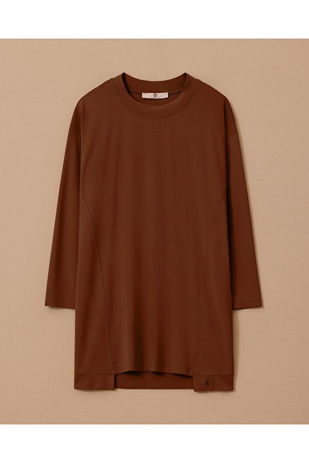 Sıfır Yaka Basic Tunik - 5