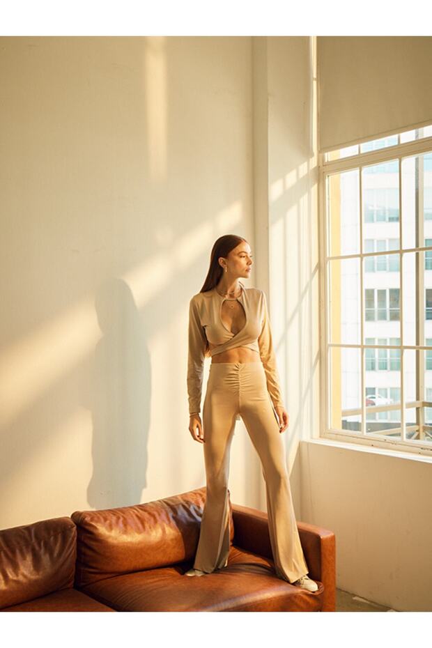 Bej Gaia Pantolon - 3