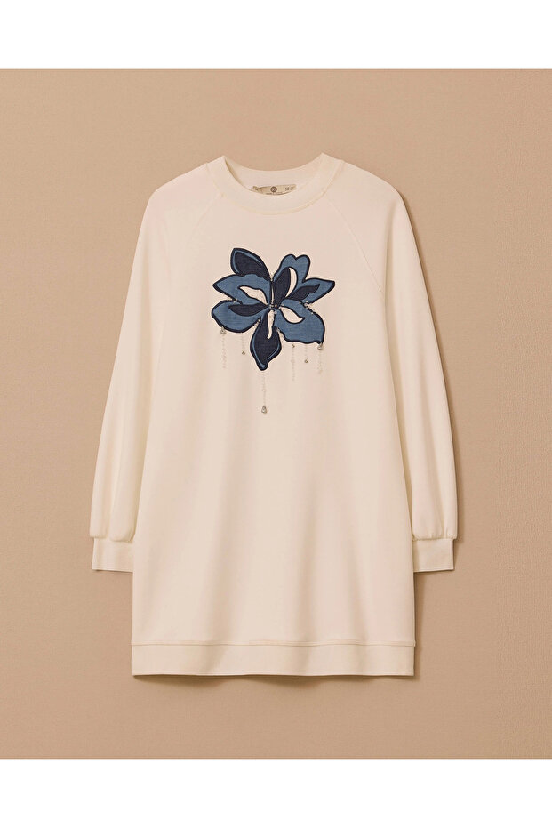 Nakış Detaylı Sweatshirt - 5