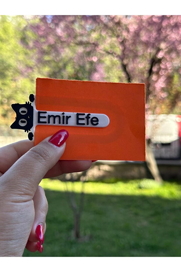 İsme Özel - Kitap Ayracı Kedili - 3