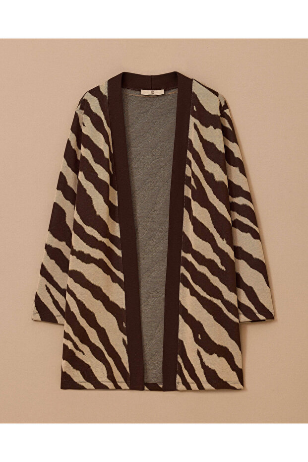 Desenli Örme Hırka - 5