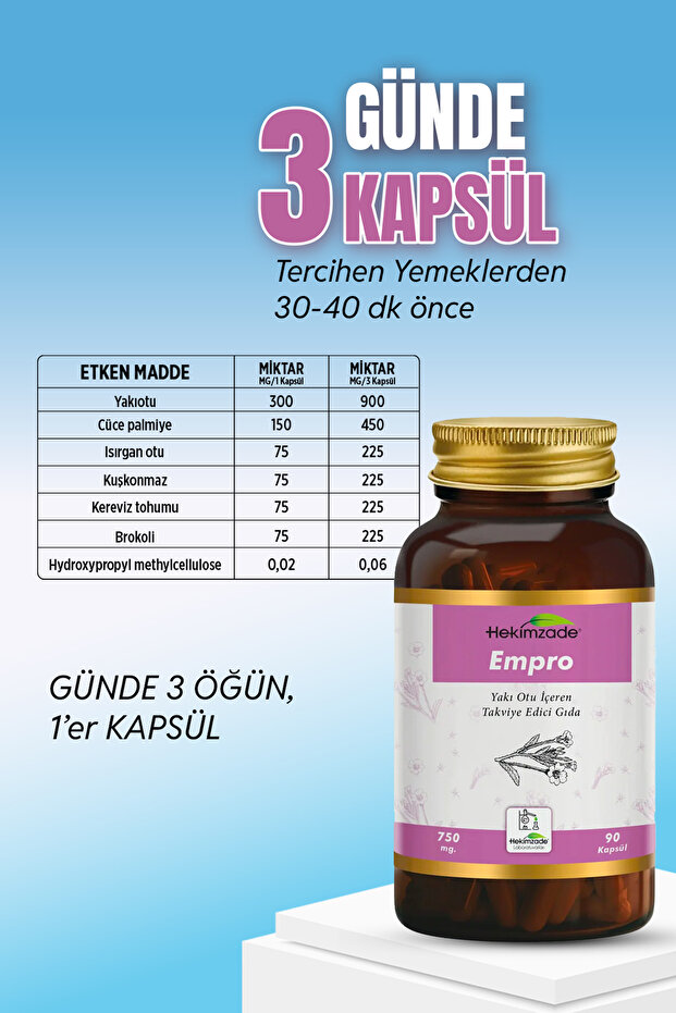 Empro 90 Kapsül 750mg - 3
